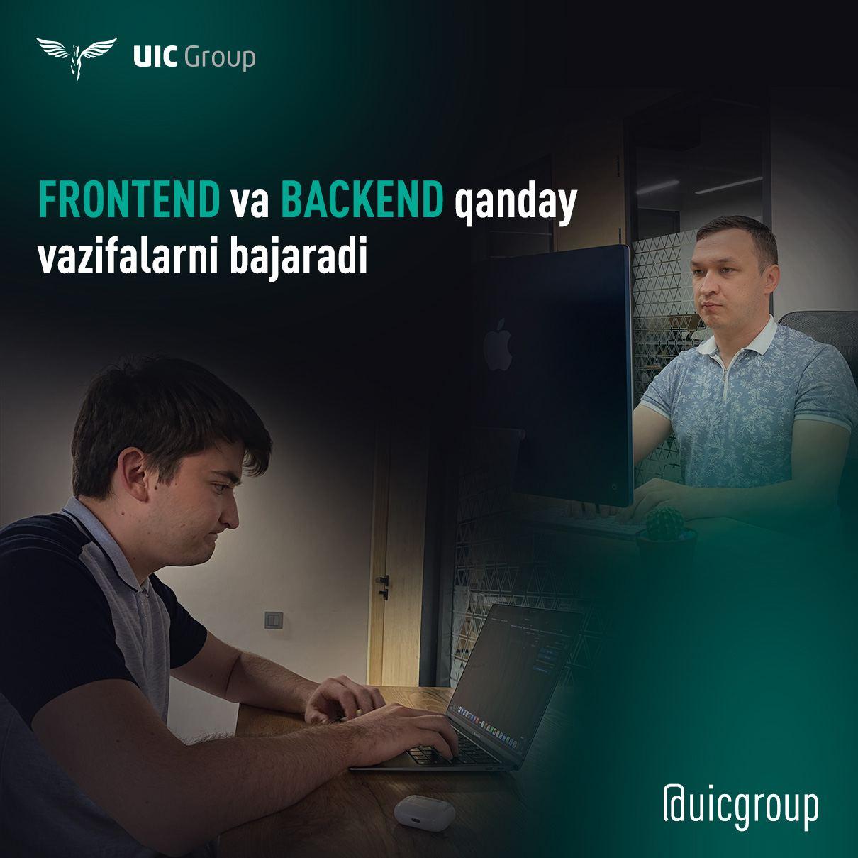 What are the functions of frontend and backend?